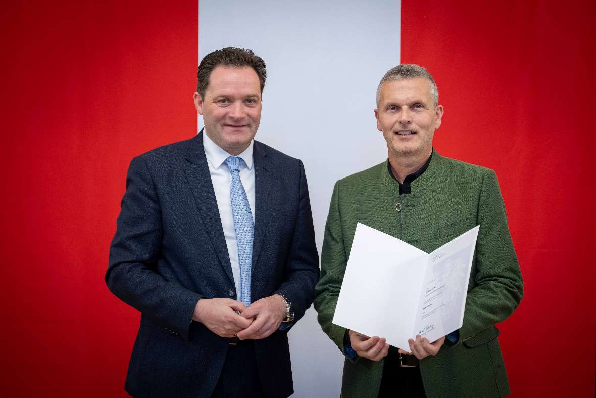 Minister Norbert Totschnig und Günther Gratzl